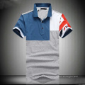 Camiseta de polo de los hombres de deportes de combinación de cuatro colores